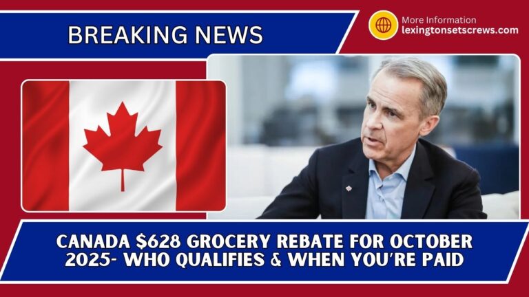 Canada $628 Grocery Rebate For October 2025- Who Qualifies & When You’re Paid