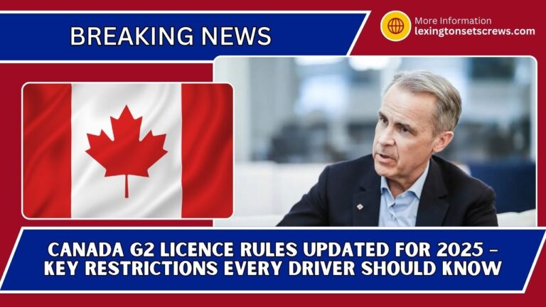 Canada G2 Licence Rules Updated For 2025 – Key Restrictions Every Driver Should Know