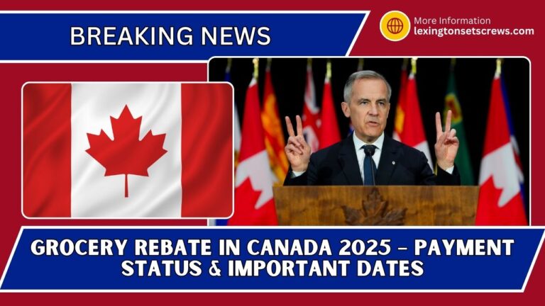 Grocery Rebate In Canada 2025 – Payment Status & Important Dates